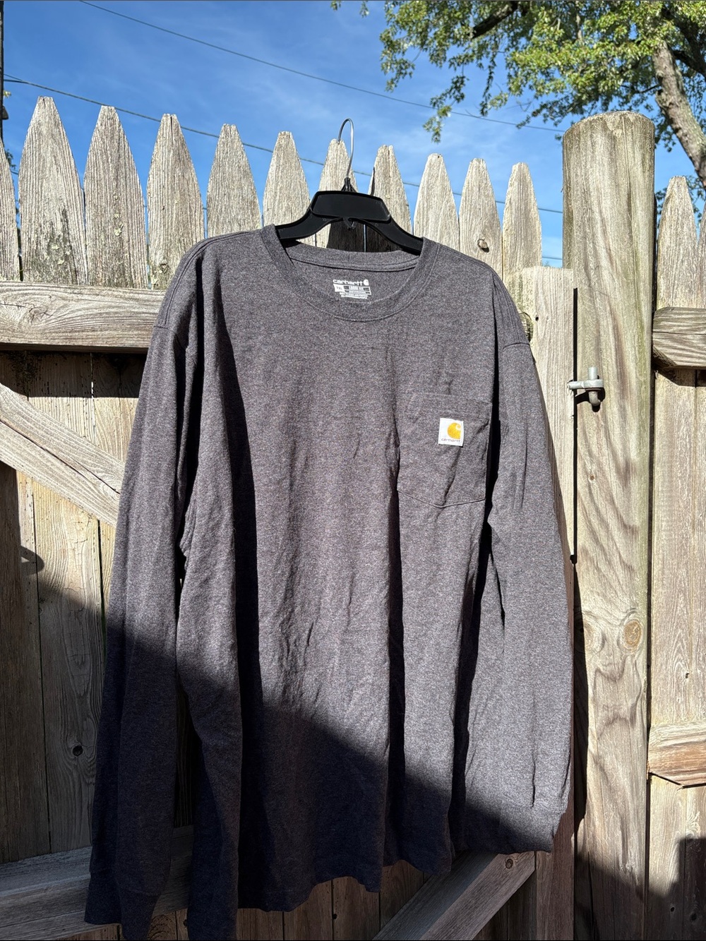 Carhartt 2XL gray cotton blend shirt!